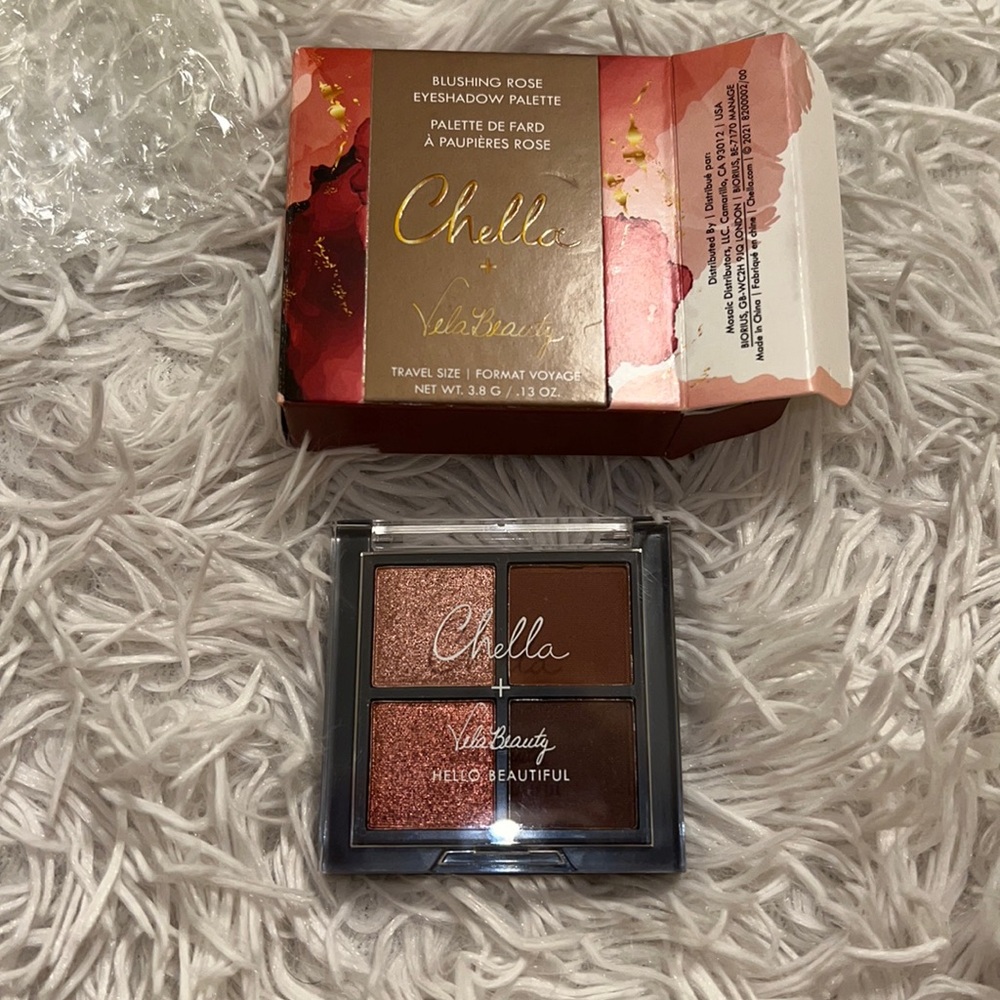 NWT Chella Blushing Rose VelaBeauty Eyeshadow Palette